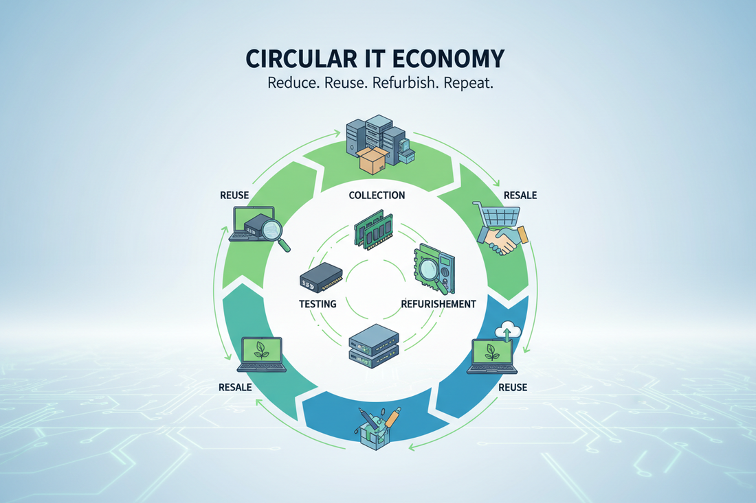 Kreislaufwirtschaft in der IT: Unser Beitrag zur Nachhaltigkeit