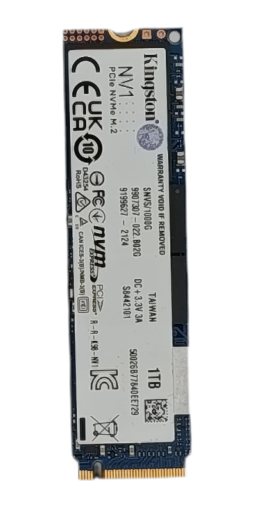 Kingston NV1 1TB NVMe SSD  - M.2 PCIe Geprüft