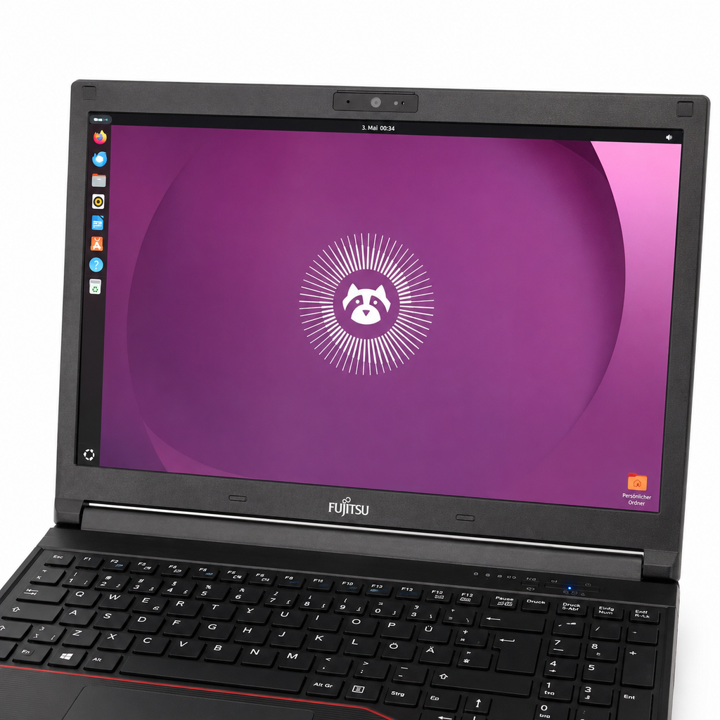 Fujitsu Lifebook E556 15,6” – i3, 8GB RAM, 256GB SSD, Ubuntu – Akku defekt