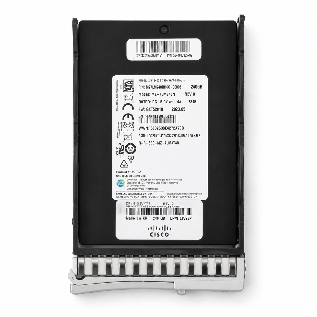 Cisco Samsung PM863a 240GB 2.5" 6G SATA SSD MZ-7LM240N UCS-SD240G61X-EV