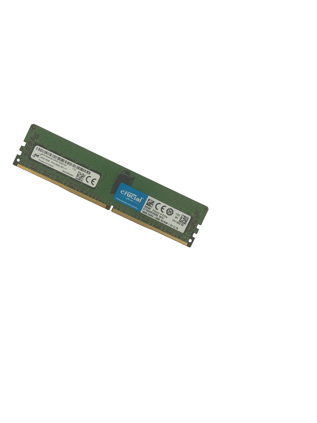 Crucial 16GB DDR4-2666 RDIMM 1.2V CL199 (CT16G4RFD8266.18FD1)