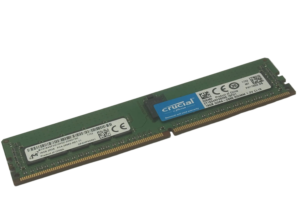 Crucial 16GB DDR4-2666 RDIMM 1.2V CL199 (CT16G4RFD8266.18FD1)