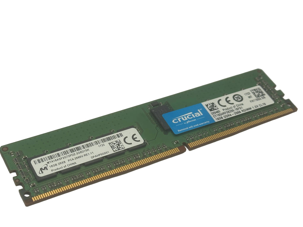 Crucial 16GB DDR4-2666 RDIMM 1.2V CL199 (CT16G4RFD8266.18FD1)