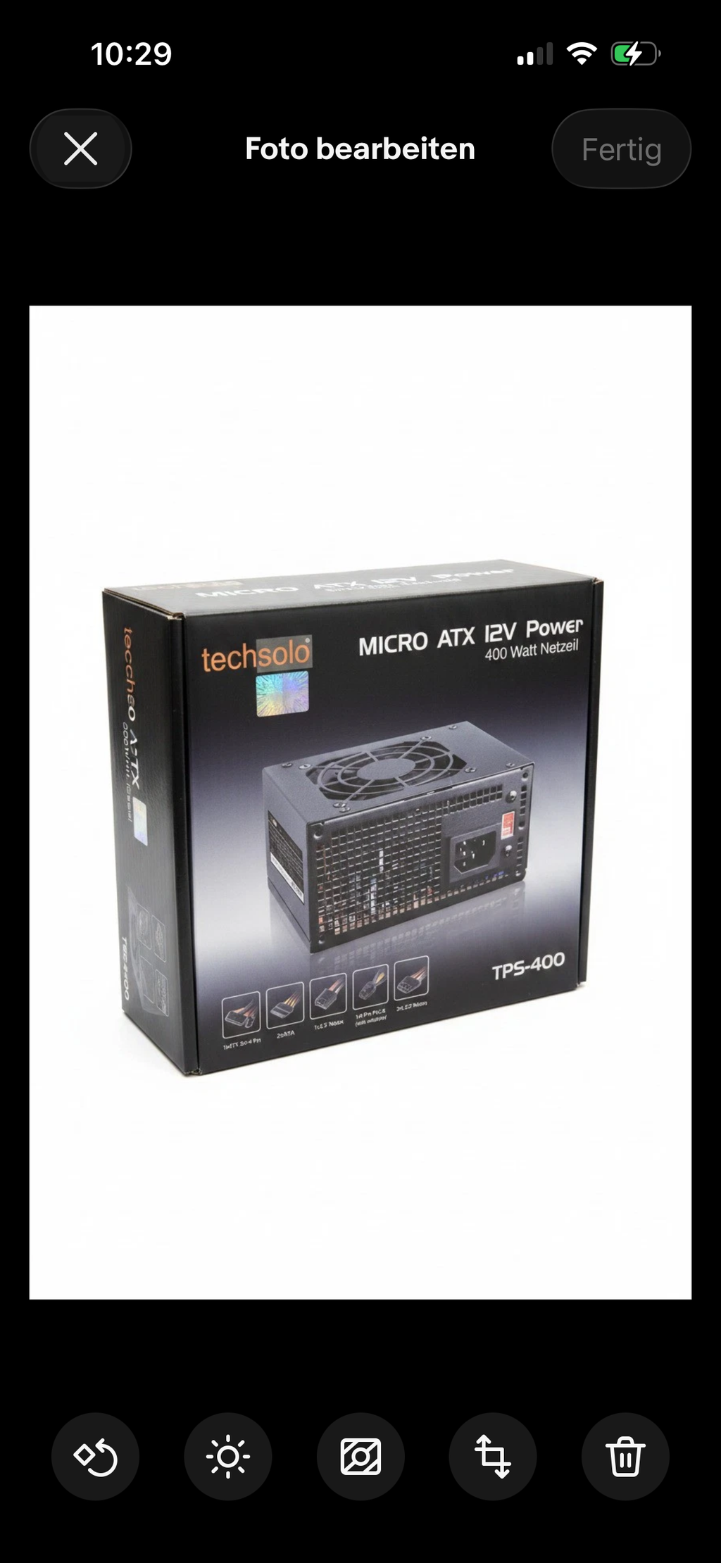Techsolo Micro ATX 12V Power 400 Watt Netzteil, TPS-400