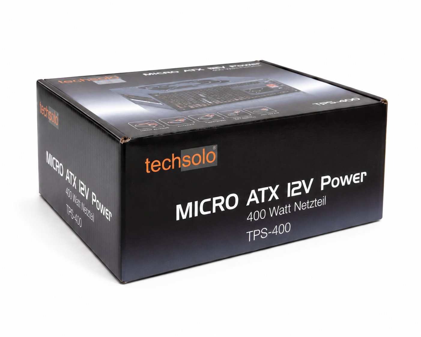 Techsolo Micro ATX 12V Power 400 Watt Netzteil, TPS-400