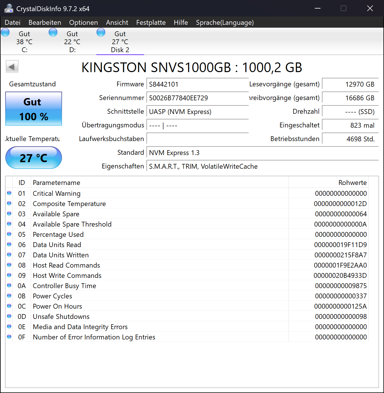 Kingston NV1 1TB NVMe SSD  - M.2 PCIe Geprüft