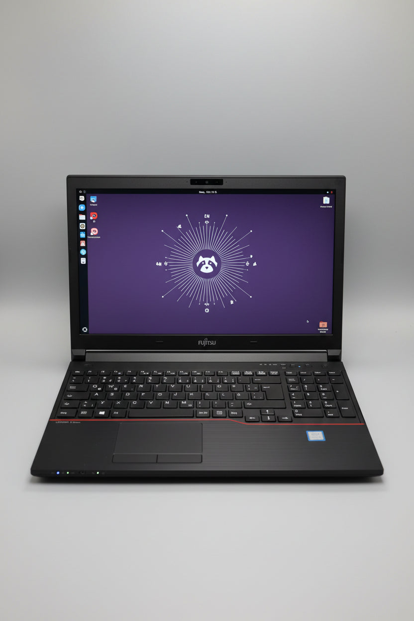 Fujitsu Lifebook E556 15,6" i3 8GB RAM 256GB SSD Ubuntu – Akku defekt